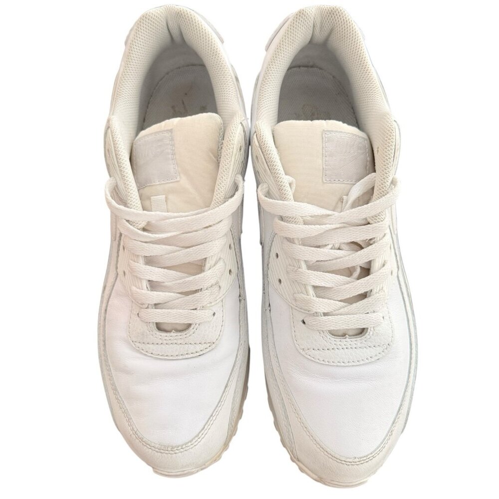 Men’s Size 13 - Nike Air Max 90 LTR Triple White - Picture 4 of 5